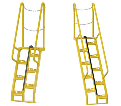 Alternating-tread Stair Ladders