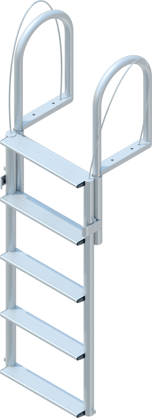 5 Step Wide Step Floating Dock Lift Ladders