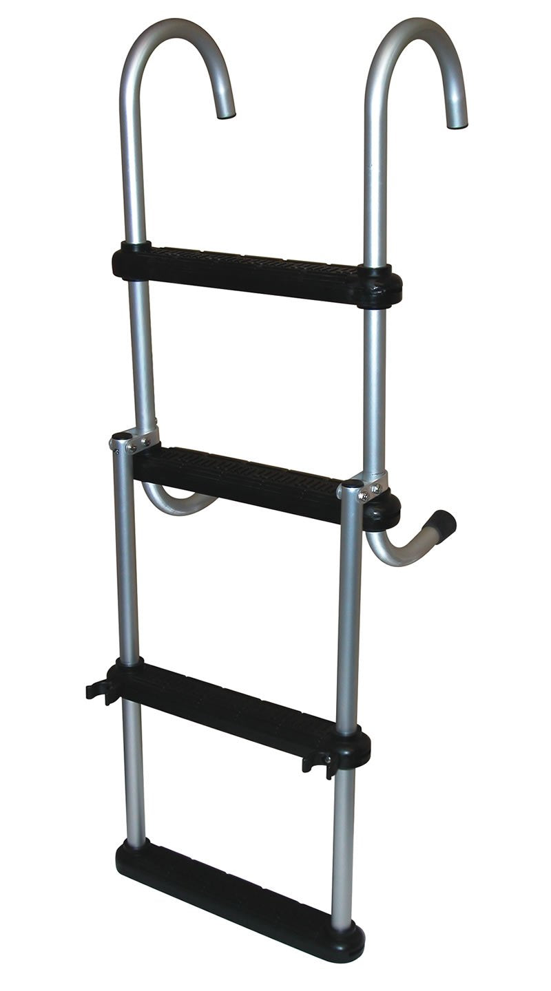 4 Step Anodized Aluminum Removable Pontoon Ladders