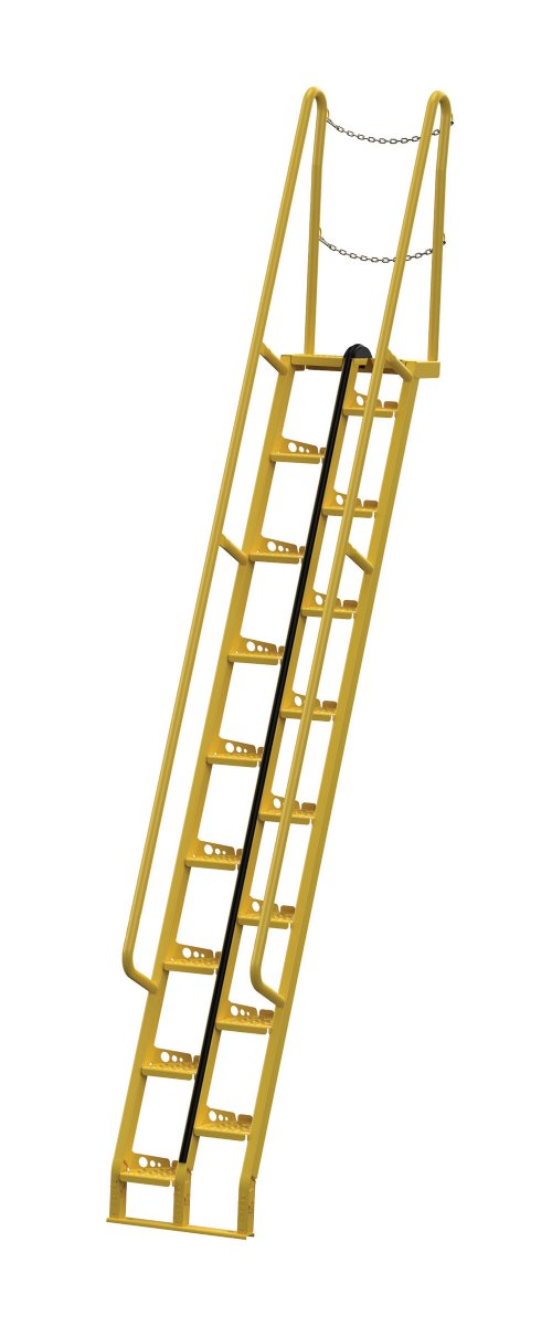 11 ft Alternating Tread Stair Ladders, 68° Angle