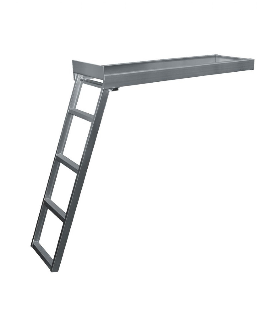 5 Step Flat Front Under-Deck Pontoon Ladders
