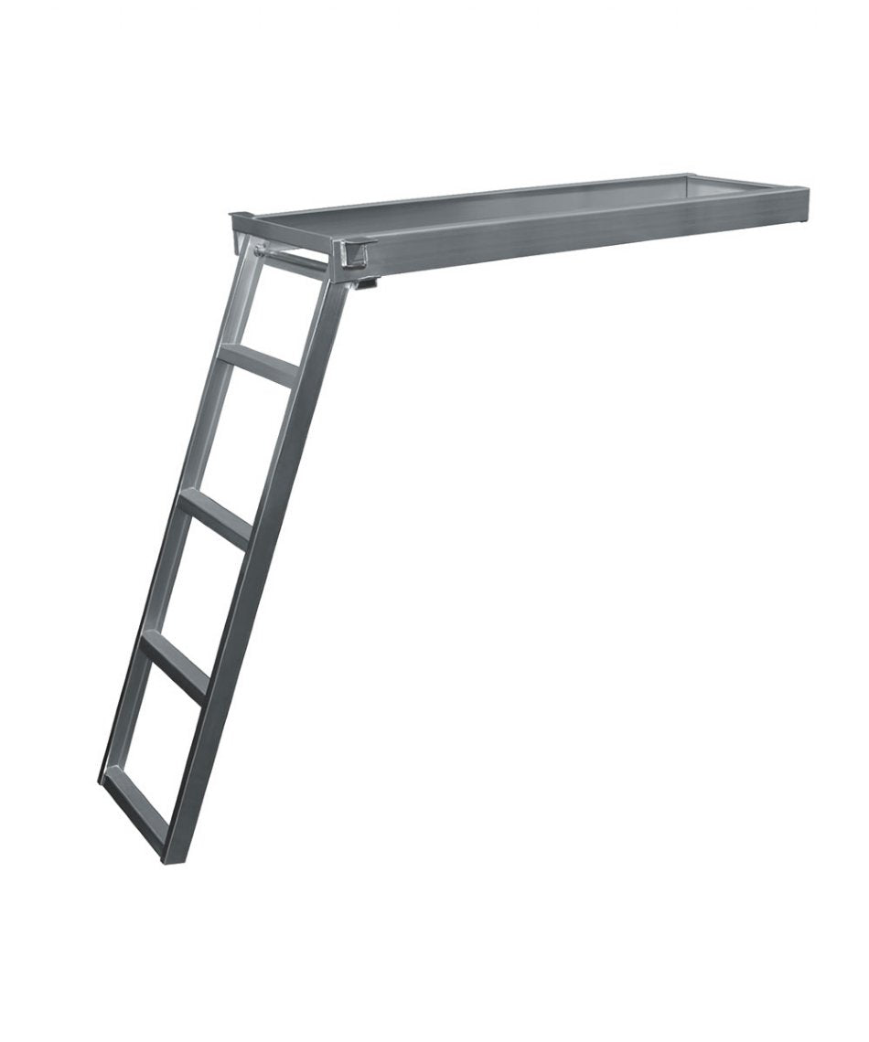 4 Step Round Front Under-Deck Pontoon Ladders