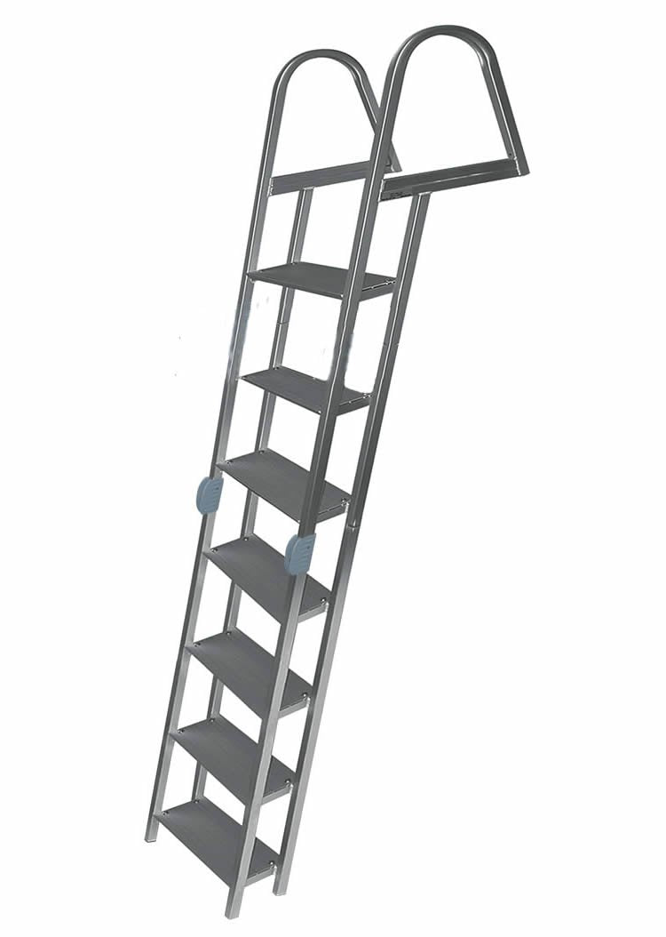 7 Step Folding Angled Dock Ladders