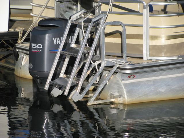 Heavy Duty Rear Mount Pontoon Ladder
