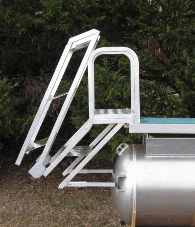 Heavy Duty Rear Mount Pontoon Ladder