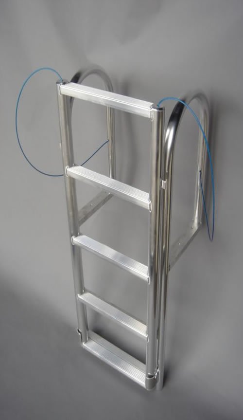 7 Step Wide Step Lifting Dock Ladders