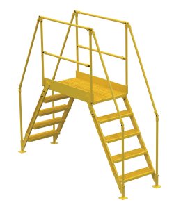 5 Step Cross-over Ladders, with 48" Long Platform