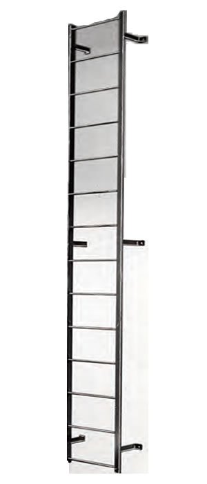 9 Step Fixed Steel Ladders, Cotterman 9 Step Steel Access Ladders